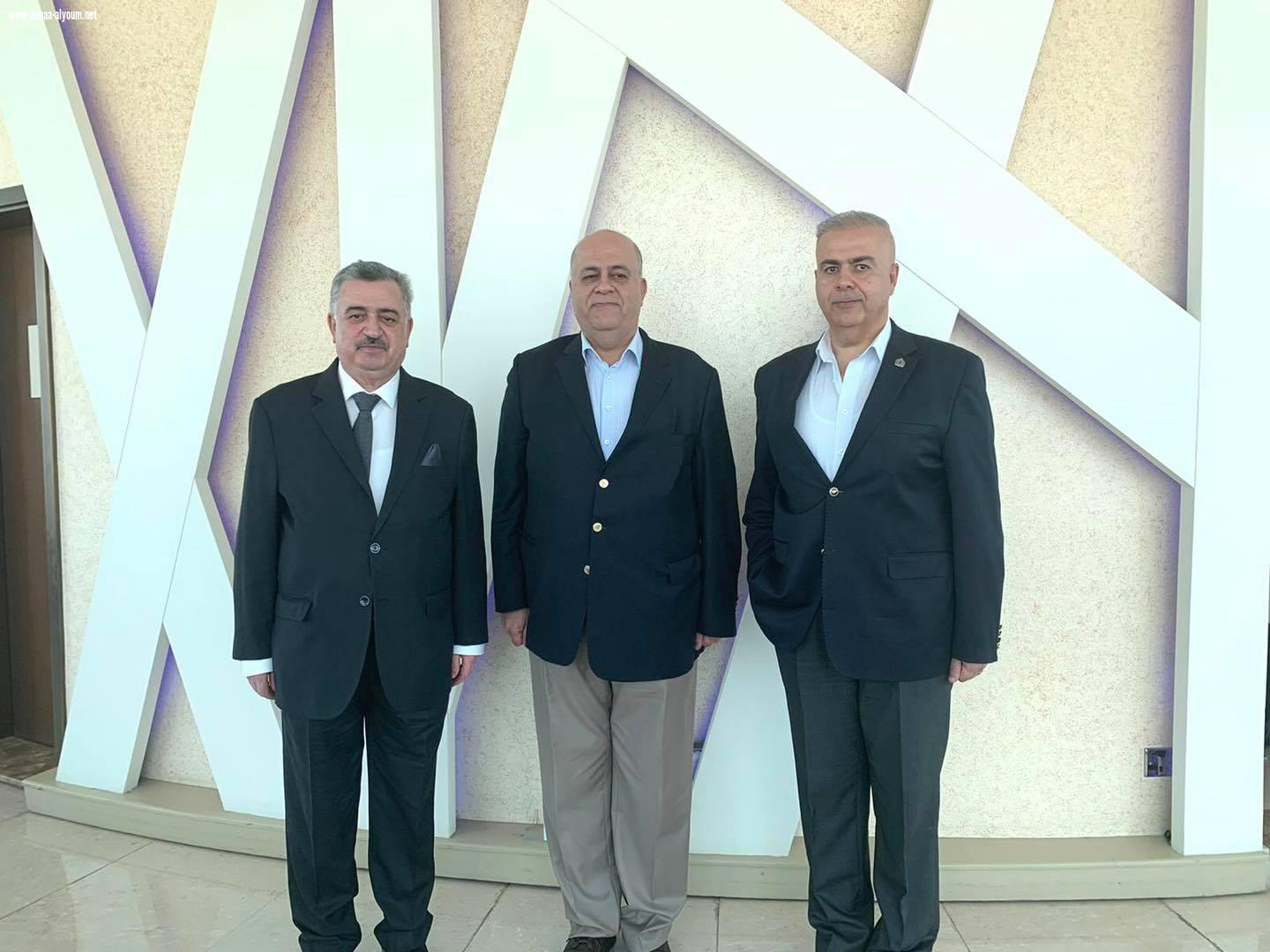 السفير البرزنجي يلبي دعوة غداء من سيادة الفريق اول الركن صلاح الدين مصطفى كمال وشقيقه